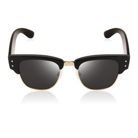 FEISEDY Semi-Rimless Sunglasses for Men Women Classic Sun Glasses Retro Metal Frame Shades UV400 Protection B0185