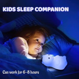 Darryy Nachtlicht, Nachtlicht Baby Stilllicht, Nachtlicht für Kinder Silikon Led Lampe, Nachtlicht Weiches Silikon, Stillicht USB, Silikon Nachtlicht für Kinder Sicher, Weich, Bequem