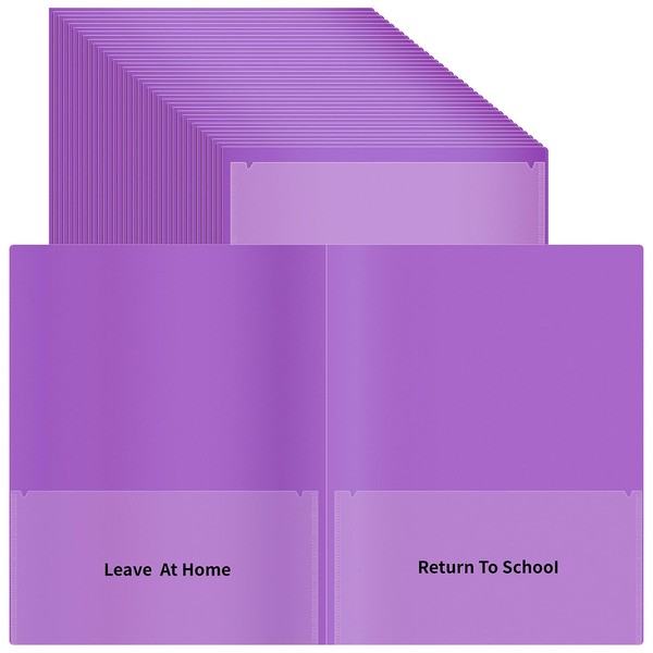 36 Pcs Parent Teacher Communication Folder with Clear Front Pocket,