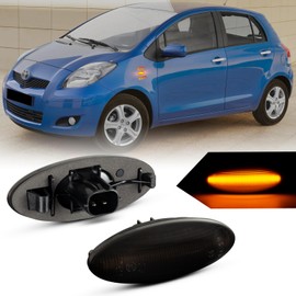 NEIFILES Yaris Mk2 P9 RAV4 Mk3 ALA3 Auris Mk1 E15 Corolla Toyota LED Side Marker Turn Signal Fender Marker Lamp Fully Flashing, Car Inspection Compatible, Set of 2