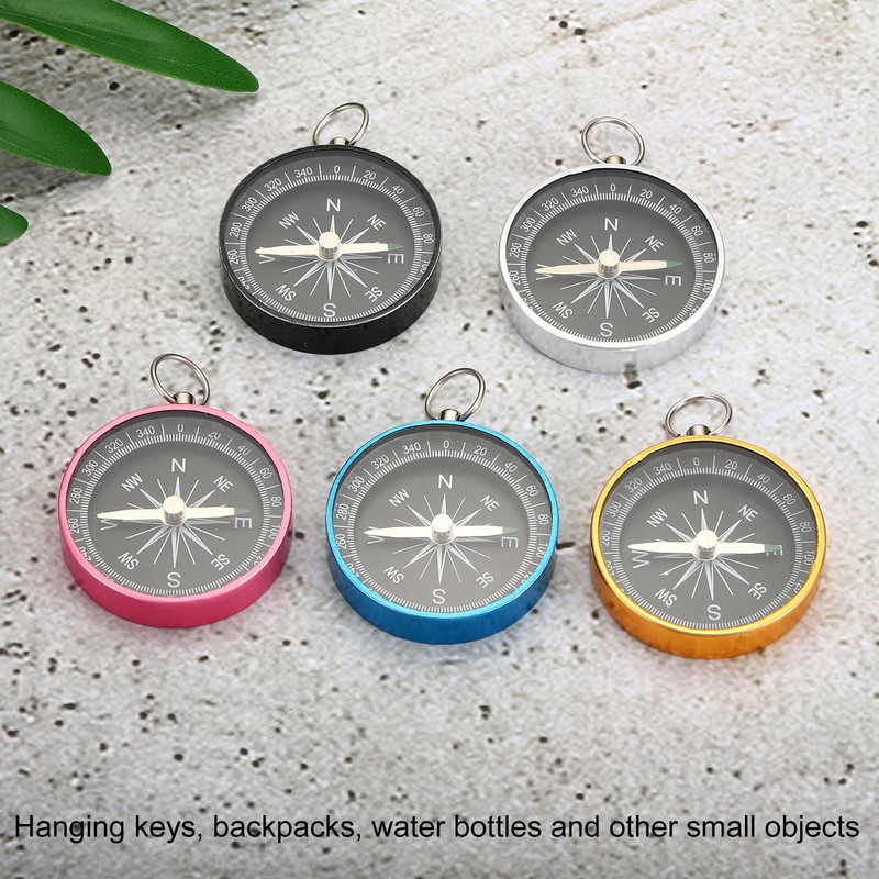 PATIKIL Pocket Compass, 2 Pack Survival Sports Navigation Compass with
