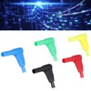 10Pcs Banana Plug Safety Sealed Protection Shrouded 90 Degree DIY
