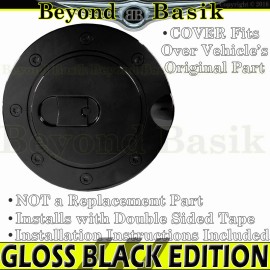Torox 1994-1999 2000 2001 2002 2003 Chevy S10 GLOSS BLACK Fuel Gas Door COVER OVERLAY