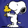 Spreadshirt Peanuts Snoopy and Woodstock Gym Bag, royal