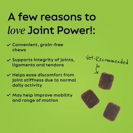 Super Snouts Joint Power – 60 Soft Chews – Joint Supplement for Dogs and Cats with Green Lipped Mussel Helps Ease Discomfort & Stiffness– Made in The USA