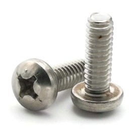 #10-32 Phillips Pan Head Machine Screw 316 Stainless Steel #10-32 x 3/4" Qty 25