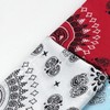 Trifong Bandana, 100% Cotton, Cashew Nut Pattern, Paisley Handkerchief, Unisex,