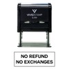No Refunds No Exchanges Self Inking Rubber Stamp (Black Ink)
