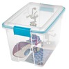 Sterilite 20 Qt Gasket Box, Stackable Storage Bin with Latching