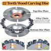 11Pcs Wood Carving Disc for 4" or 4 1/2" Angle