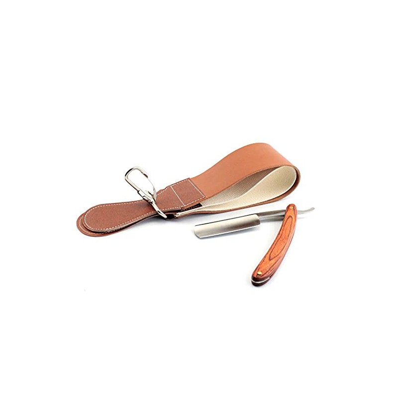 Grandslam Pro - Navaja de afeitar recta de acero inoxidable