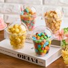 Qeirudu 50 Pack 9 Oz Clear Plastic Dessert Cups with