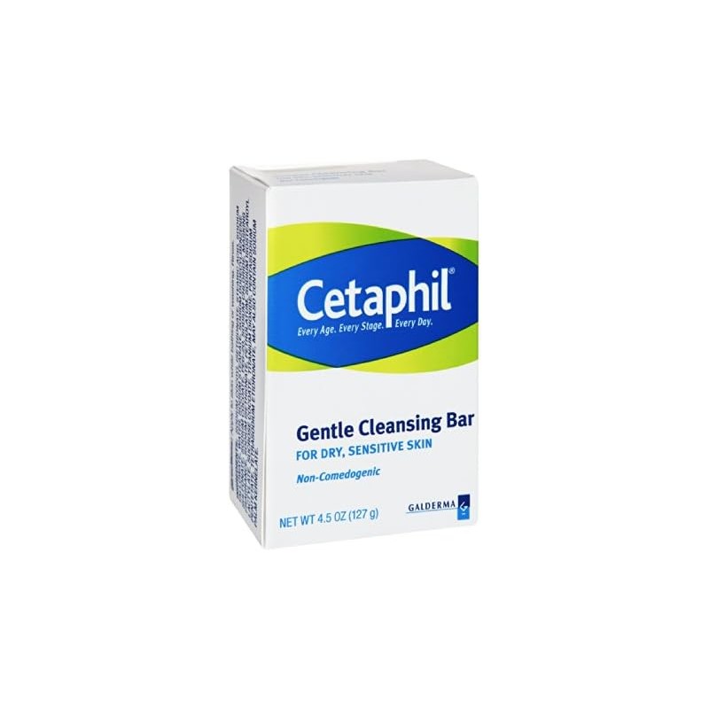 Cetaphil Gentle Cleansing Bar, Hypoallergenic, 4.5 Ounce (Pack of 6)