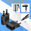 6 Pack of European to US Plug Adapter, Plug Converter,