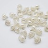 30Pcs Rose Pearl Buttons Half Domed Pearl Button for Clothes,