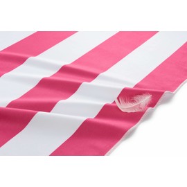 Fit-Flip Beach towel microfibre - large quick dry towels - for travel and swimming - lightweight, compact and super absorbent - sand free, 100% recycled - White-Pink stripes 160x90cm