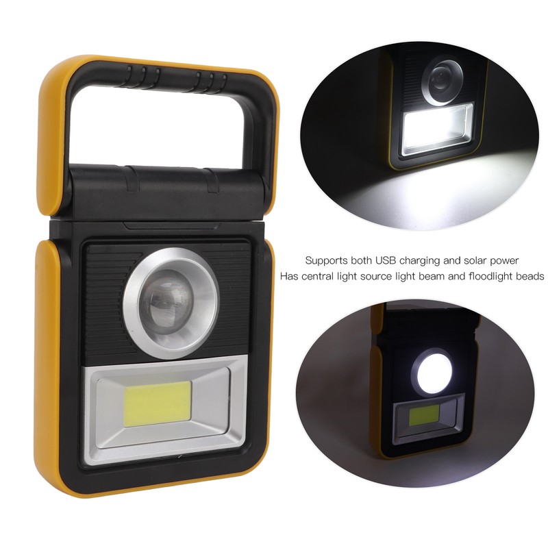 Solar Camping Lantern LED Hard Light Emergency Lights USB Charging
