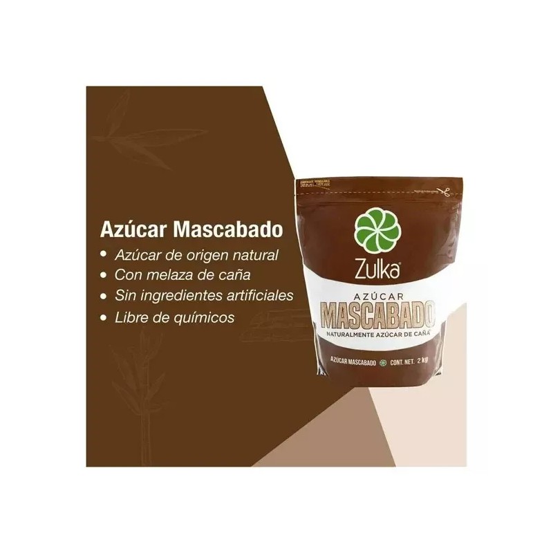 Zulka Raw Sugar Azucar Mascabado 2 kg