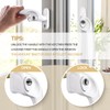 Bwintech 4 Pcs Offset White UPVC Aluminium Window Handle, Right