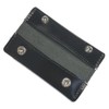 Leather Workshop Sato, Genuine Leather, Slim Coin, Coin Purse, Black,