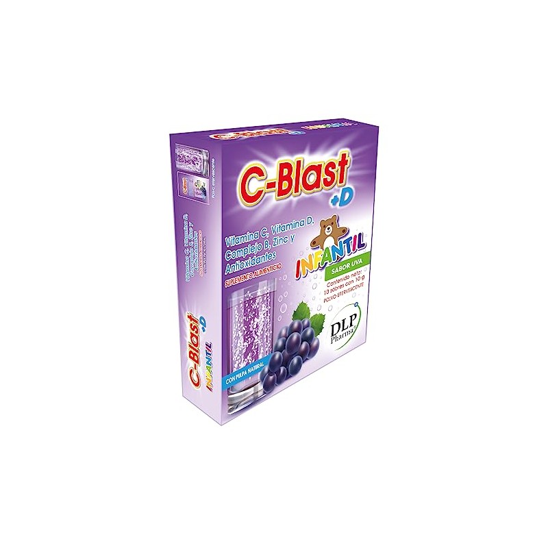 INFANTIL,Vitamina C, Vitamina D, Complejo B, Zinc y Antioxidantes Polvo