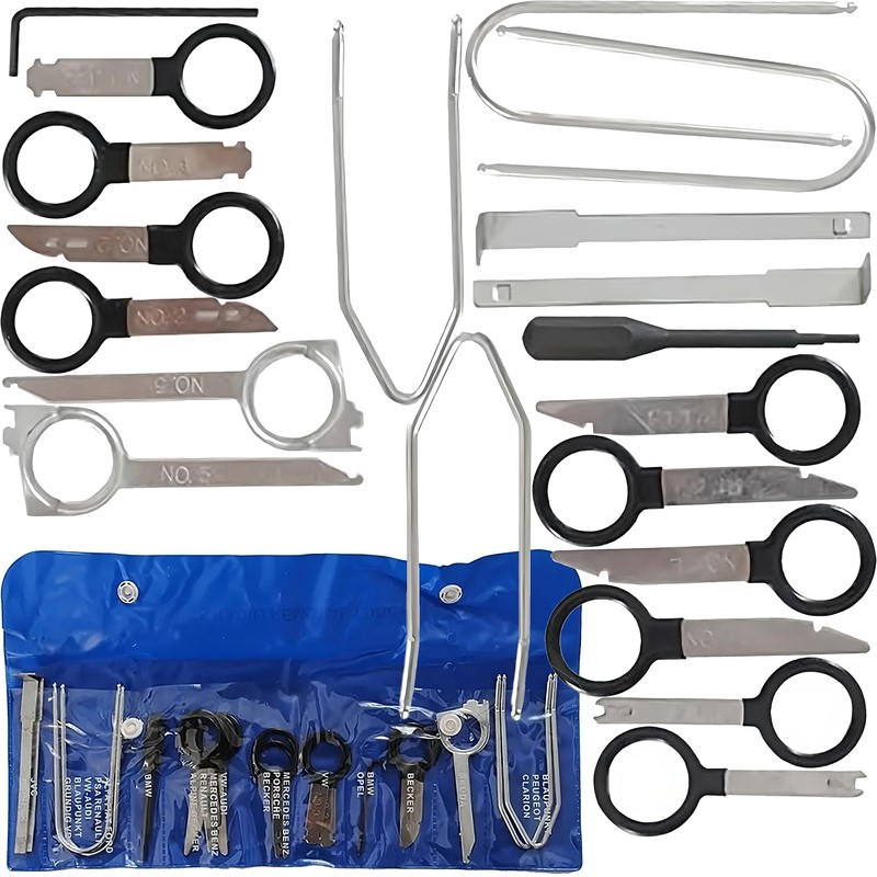 Retoo Unlocking Tool Car Radio Removal Tool 20-Piece Car Radios