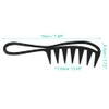 2 Pcs Black Wide Tooth Comb Curly Knotted Wavy Thick