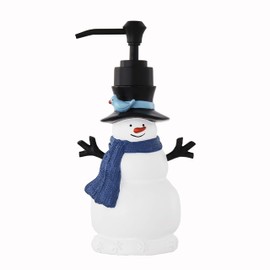 SKL Home SKL Home Christmas Winter Friends Snowman Soap Dispenser for Bath/Kitchen & Gift, Blue