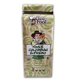Coffee Fool's Organic Fair Trade Colombian Supremo (Drip Grind)