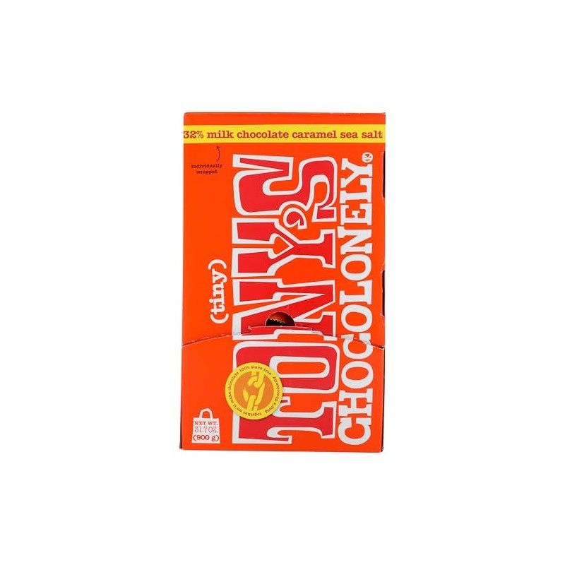 Tony's Chocolonely 32% Milk Chocolate Caramel Sea Salt Bites, 100