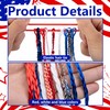 4 Pcs 4th of July Ponytail Hair Extension, Patriotic Elastic