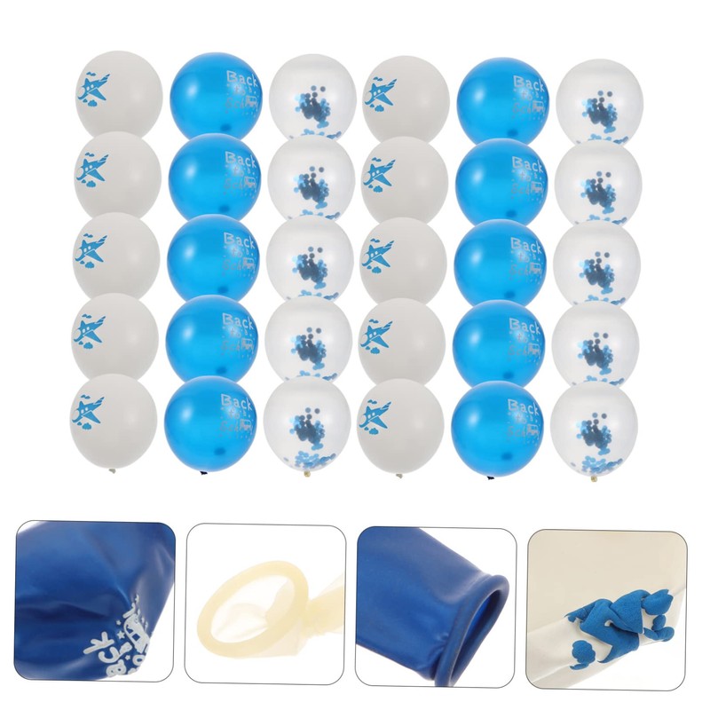 Gadpiparty 30pcs Printed Balloons for Back to School Party Decorations