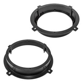 tomzz Audio 2819-001 Speaker Rings Adapter Brackets Compatible with Hyundai Tucson Santa Fe iX35 i20 i30 Kia Sportage Front and Rear Door for 165 mm DIN Speaker