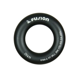 Fusion Climb Small 2-Inch Blue Aluminum O-Ring - Black (5-Pack)