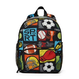 QXWREL Toddler Backpack for Boys 3-8: Preschool Kindergarten Backpack - Cute Kids Backpacks for Boys-Sport