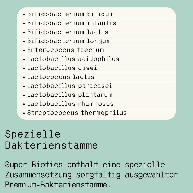 grenzenlos® Super Biotics with Probiotics & Prebiotics for a Healthy