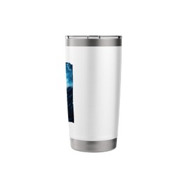 The Howling Wolf on the Mountainside Stainless Steel Insulated Tumbler