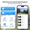 2K Solar Security Cameras Wireless Outdoor, 5/2.4Ghz WiFi Cameras for