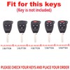 TECART Zinc Alloy Key Fob Cover Case fit for Jeep,