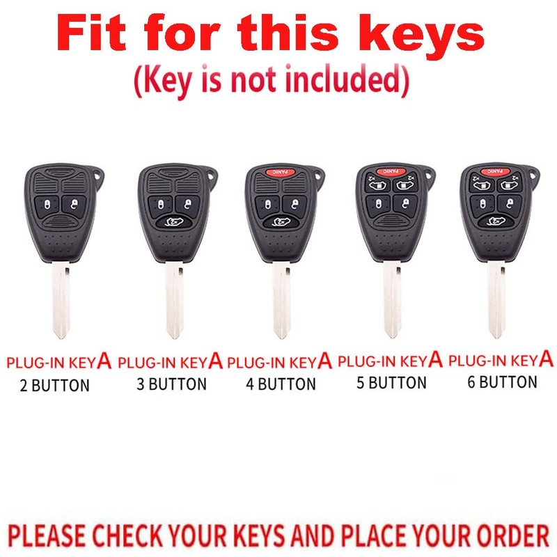 TECART Zinc Alloy Key Fob Cover Case fit for Jeep,