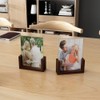 RLAVBL 5x7 Picture Frame Set of 2, Rustic Glass Photo