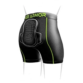 Protective Padded Compression Shorts for Snowboard,Skate and Ski for Tailbone (Black, Medium)