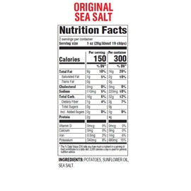 Hal's New York Kettle Cooked Gluten Free Original Sea Salt Salted Potato Chip Crisps, 2 Oz (Pack of 24)