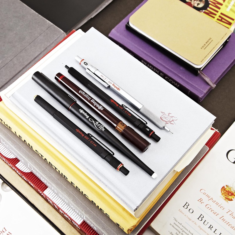 rOtring 600 Pen, Medium Point Ballpoint Pens, Black Ink, Refillable