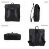 Gusti Kieran Leather Messenger Backpack with Zip and Buckle Anti-Theft