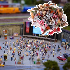 100 Pcs Mix Scale Figures 1:75 Train Scale OO Painted Colorful People Passenger Model Figure