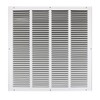 HBW 20"x20" Stamped Face Steel Return Grille Vent Cover White