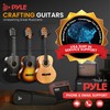 Pyle Beginner Acoustic Guitar Kit, 1/4 Junior Size All Wood