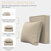 Pakunoda Premium Outdoor Seat Cushion Chair Cushions for Patio Furniture