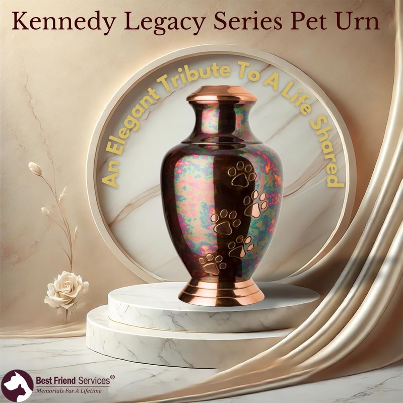 Best Friend Services Arcadia Paws Series Pet Urn: X-Large Raku
